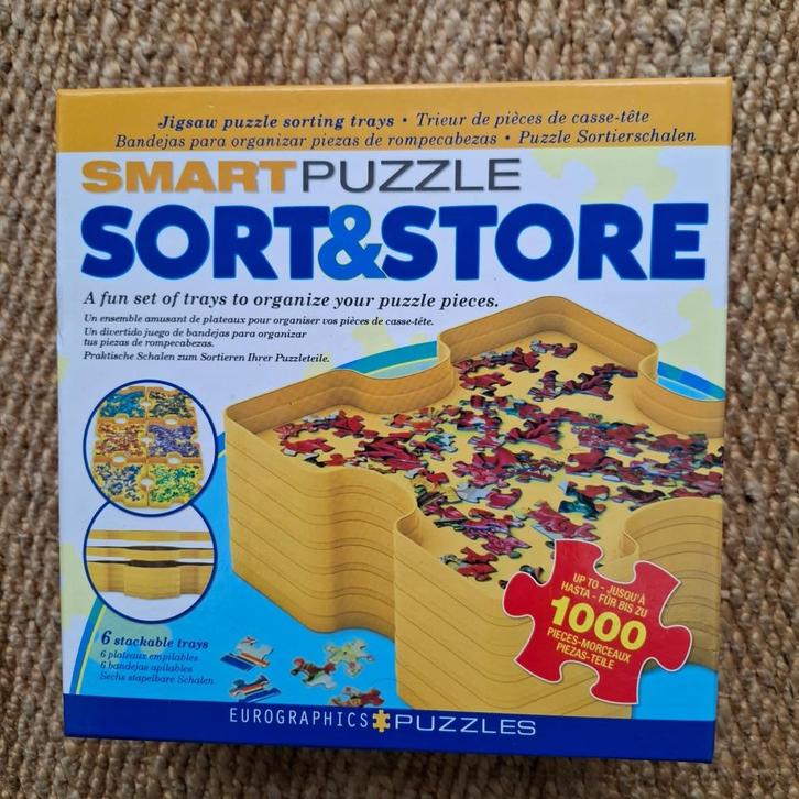 Puzzle Doosjes - Smart Sort & Store, Hobby en Vrije tijd, Denksport en Puzzels, Zo goed als nieuw, Overige typen, 500 t/m 1500 stukjes