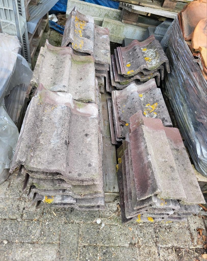 Kantpannen RBB sneldek rechts/links betonpan gevelpan, Ophalen, Gebruikt