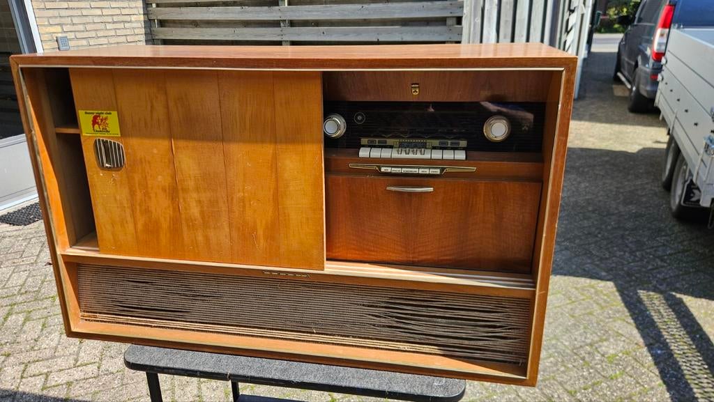 Grundig SO 152 Audiomeubel - voor Restauratie/Decora, Antiek en Kunst, Antiek | Tv's en Audio, Ophalen