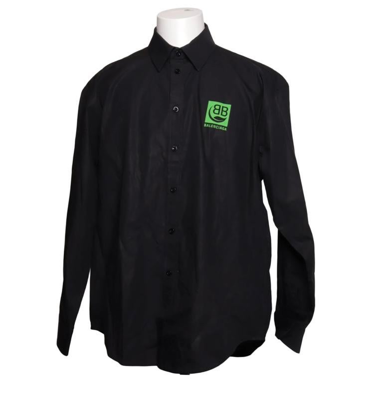 Balenciaga shirt, Kleding | Heren, T-shirts, Verzenden, Nieuw, Maat 52/54 (L), Zwart