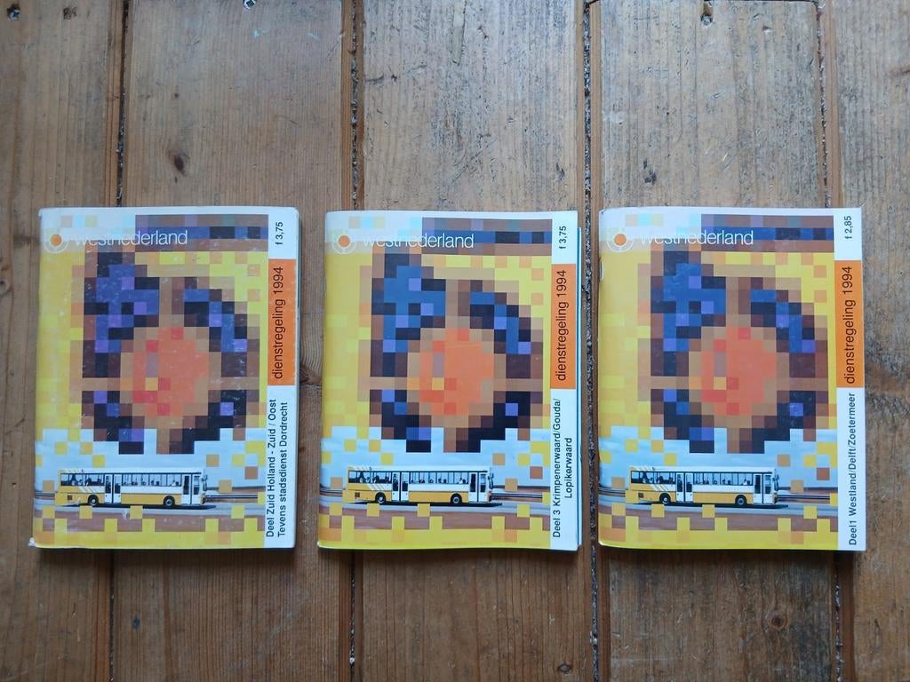 Dienstregeling Westnederland 1994, Ophalen of Verzenden, Trein, Boek of Tijdschrift