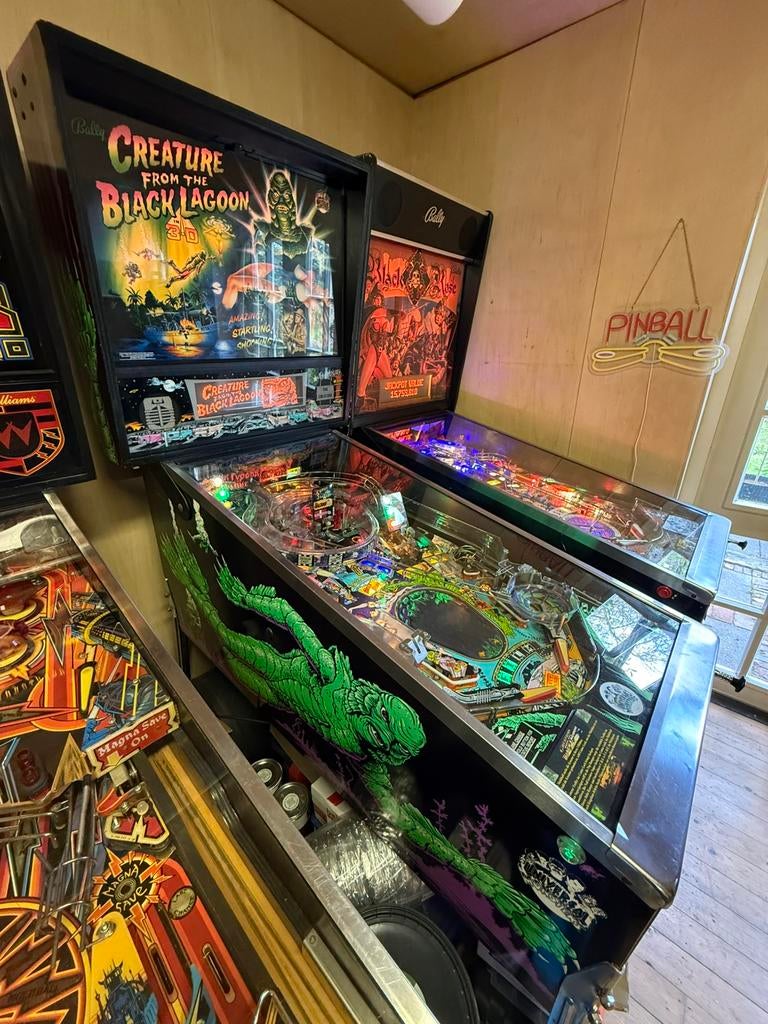 Creature from the black lagoon Bally 1993 flipperkast, Verzamelen, Ophalen, Gebruikt, Bally, Dot-matrix