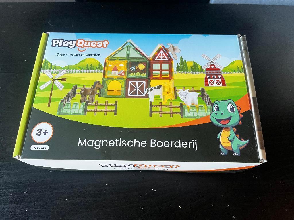 Nieuw Magnetic tiles boerderij magnetische bouwstenen, Kinderen en Baby's, Speelgoed | Bouwstenen, Ophalen of Verzenden, Nieuw