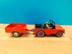 Dinky Toys # 27d & 27m 1e type Land Rover met aanhangertje, Ophalen of Verzenden, Gebruikt, Auto, Dinky Toys
