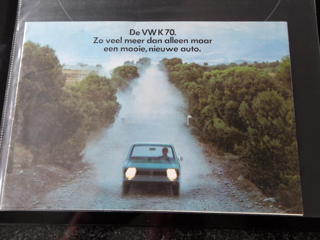 Folder Volkswagen VW K70, Verzenden, Zo goed als nieuw, Volkswagen