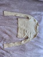 Goud/beige glitter truitje, Beige, Ophalen of Verzenden, Zo goed als nieuw, Korte mouw