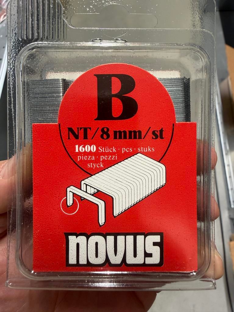 Novus nieten B NT/8 mm, 1600 stuks, Ophalen, Overige typen
