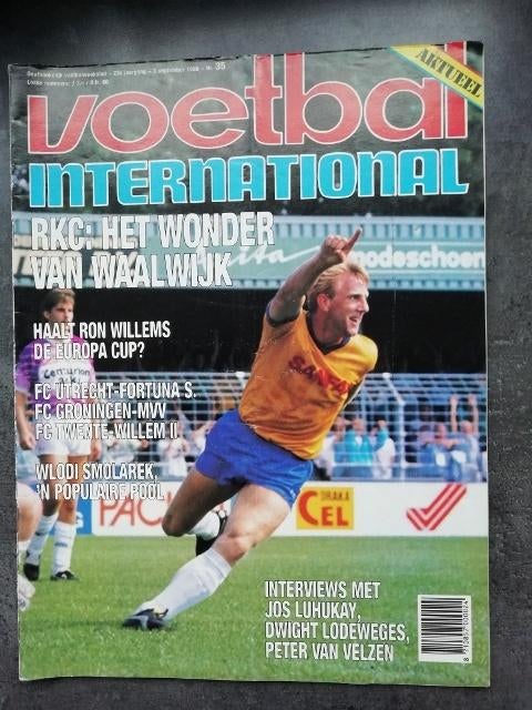 Voetbal International, 23e  jaargang, nr. 35, 1988, Verzamelen, Sportartikelen en Voetbal, Gebruikt, Boek of Tijdschrift, Overige binnenlandse clubs