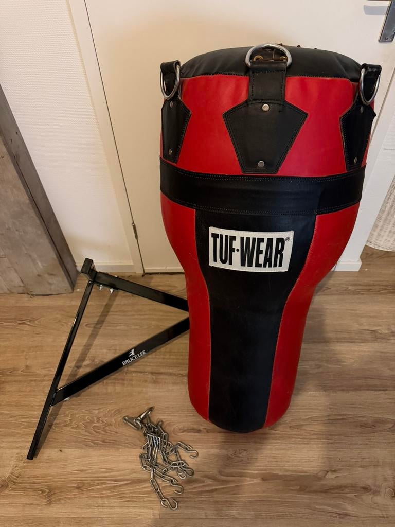 TUF-WEAR Bokszak + Standaard + Ketting – Complete set, Ophalen, Zo goed als nieuw, Bokszak