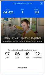 Platinum kaartjes Harry Styles, Drie personen of meer, Juni