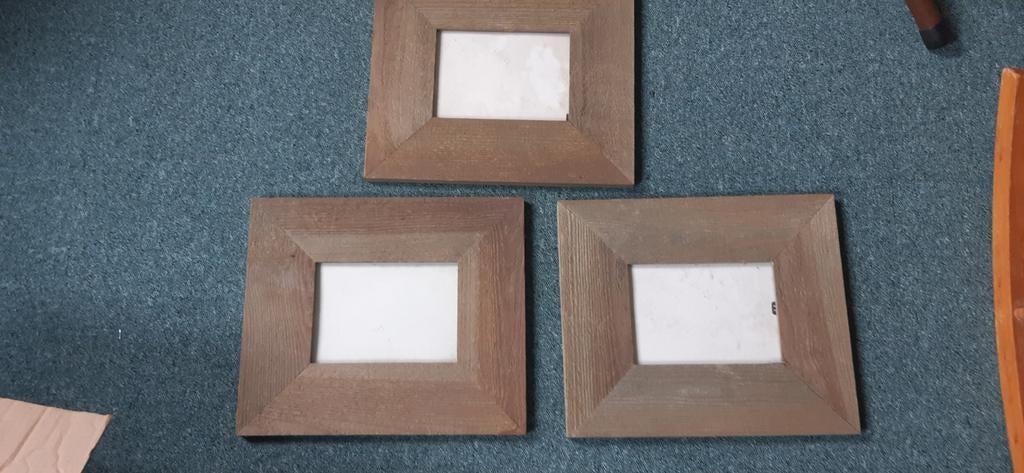 3 houten fotolijsten, Audio, Tv en Foto, Fotografie | Fotolijsten, Ophalen