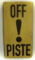 Handgeschilderd après ski bord / wintersport / Off Piste, Zo goed als nieuw, DeKameraadschap, Dj.kammeraat@telfort.nl, Bergenhuizen 6