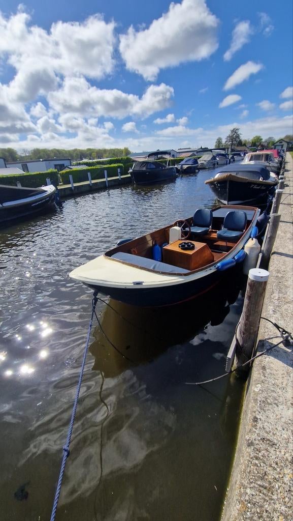 Karaktervolle sloep te koop, Ophalen, Gebruikt, Staal, Binnenboordmotor