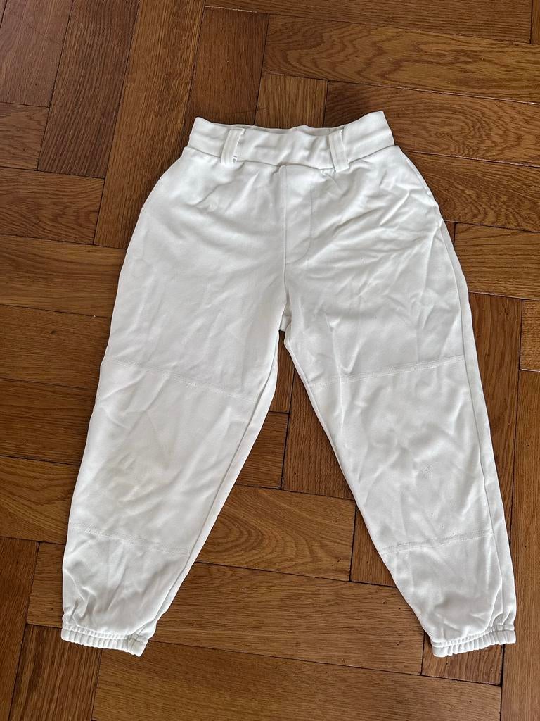 Honkbalbroek lang wit elastiek beeball YM (ca. 134-140), Sport en Fitness, Honkbal en Softbal, Ophalen of Verzenden, Gebruikt