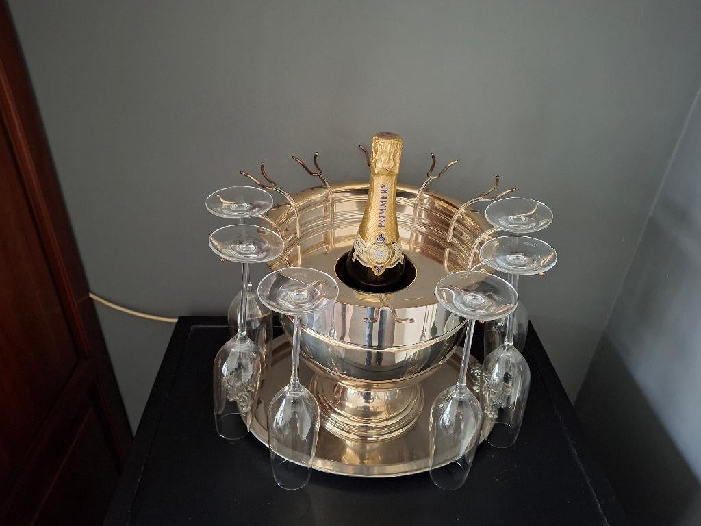 champagne wijn koeler lichtverzilverd, Ophalen, Gebruikt, Frankrijk, Champagne