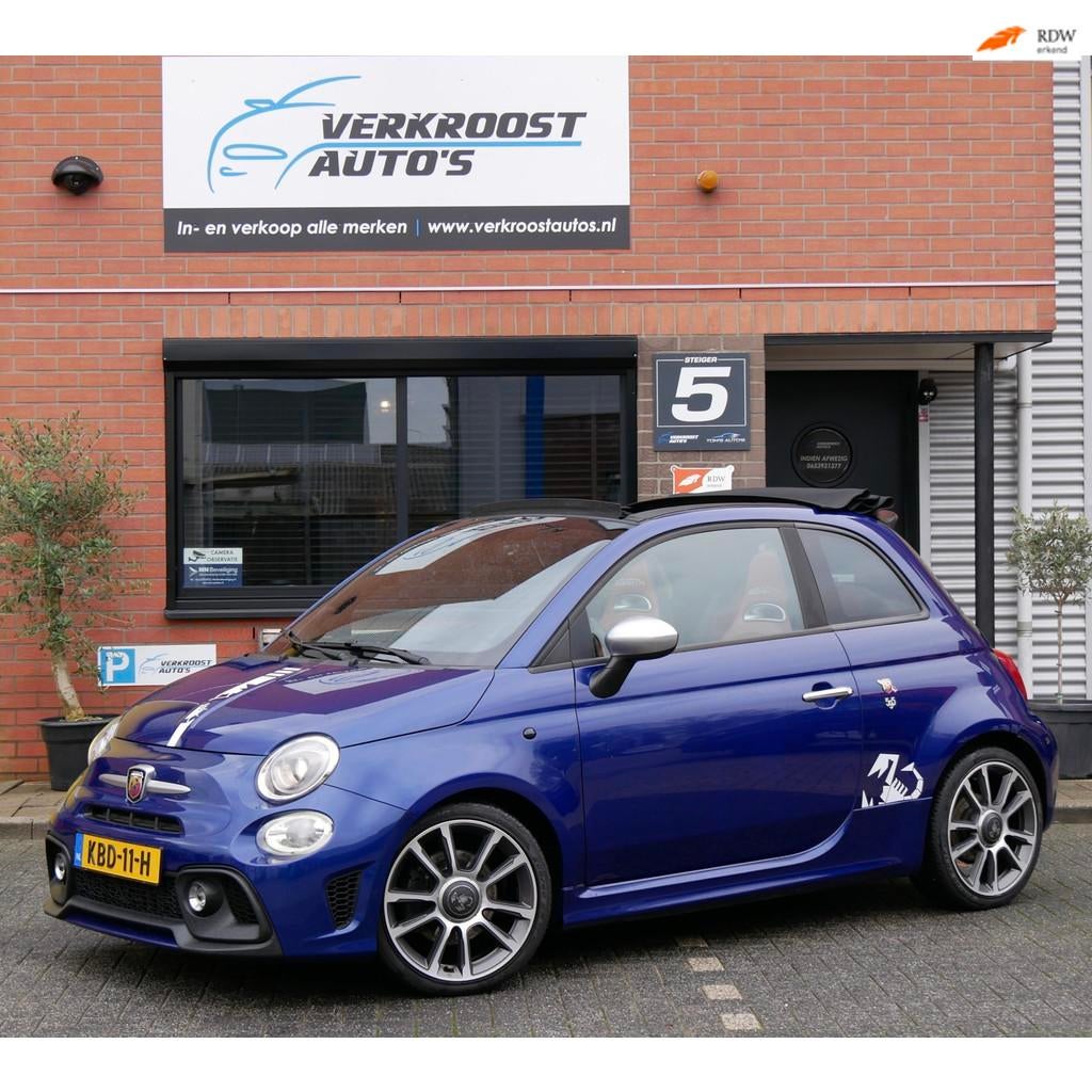Fiat 500 C 1.4 T-Jet Abarth.595 Turismoautomaat.editon.leer., Gebruikt, 4 cilinders, Cabriolet, Leder