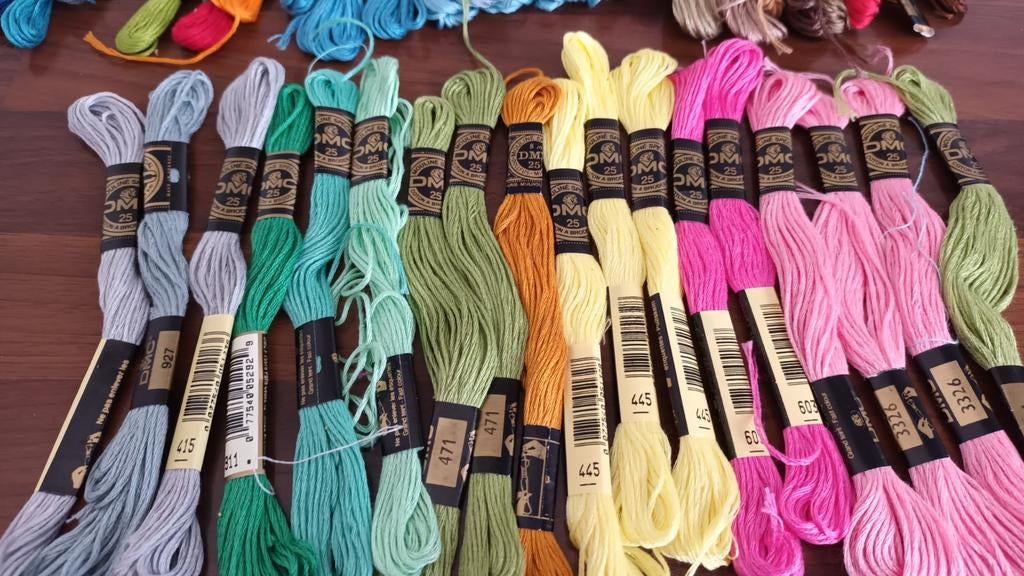 Ongeveer 40 dmc  garen, Ophalen of Verzenden, Nieuw, Borduurgaren of Zijde