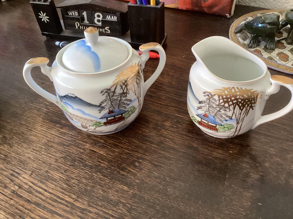 Japan Suikerpot hoog 9 cm zonder deksel & Melkkan, Antiek en Kunst, Antiek | Servies compleet, Ophalen of Verzenden