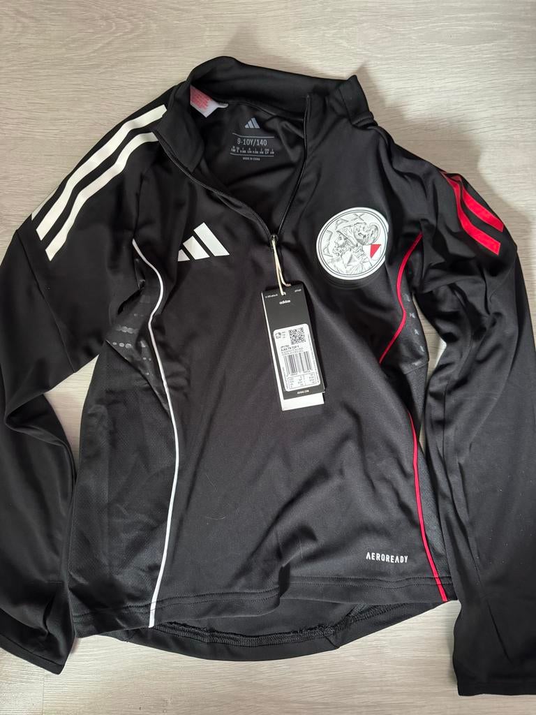 Adidas Trainingsjack Ajax Zwart Maat 140 Nieuw, Ophalen of Verzenden, Nieuw, Jongen of Meisje