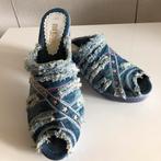 Jeans schoenen met sleehak, merk Star Bluemoon, maat 40., Kleding | Dames, Blauw, Instappers, Nieuw, Ophalen of Verzenden