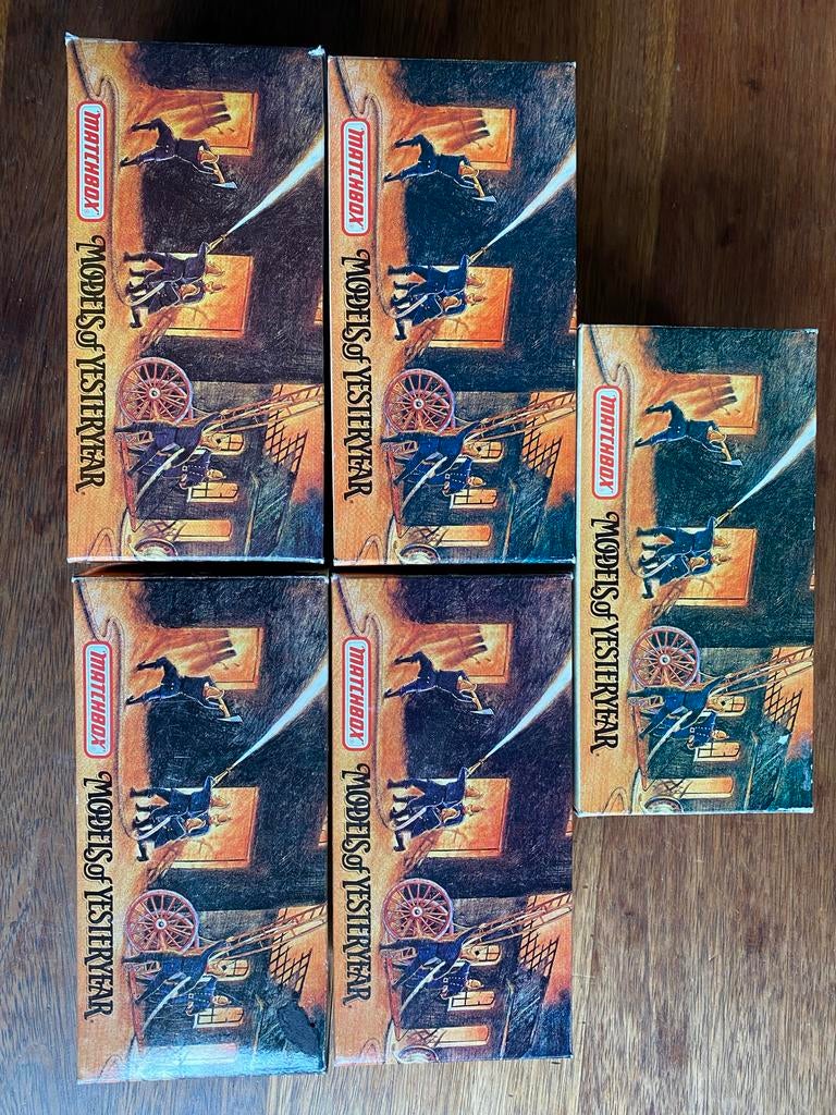 Matchbox Models of Yesteryear Brandweerauto's, Ophalen of Verzenden, Zo goed als nieuw, Bus of Vrachtwagen