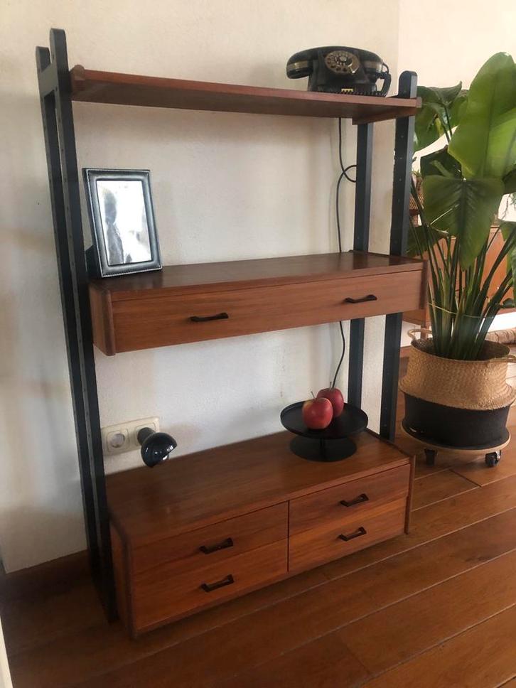 Vintage Simpla Lux wandmeubel - Prachtige staat, 84 cm breed, Huis en Inrichting, Kasten | Wandmeubels, Zo goed als nieuw, 150 tot 200 cm