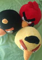 Set van 3 Angry Birds knuffels - Rood, Geel, Zwart, Ophalen of Verzenden