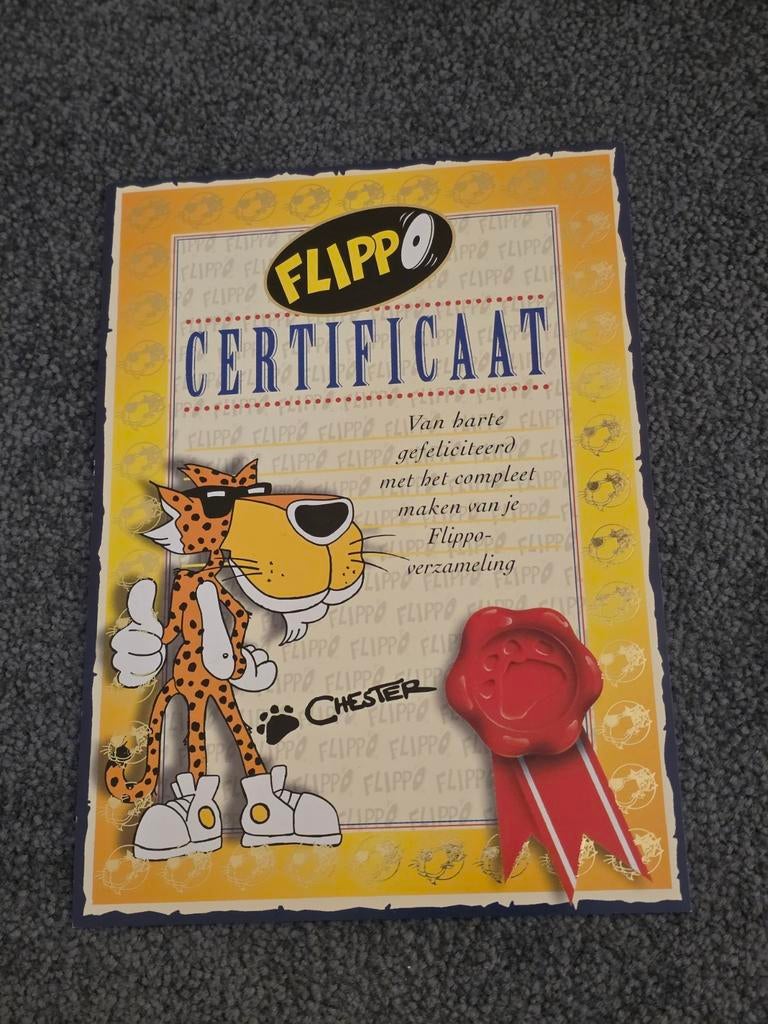 Flippo certificaat, Ophalen of Verzenden, Losse flippo's