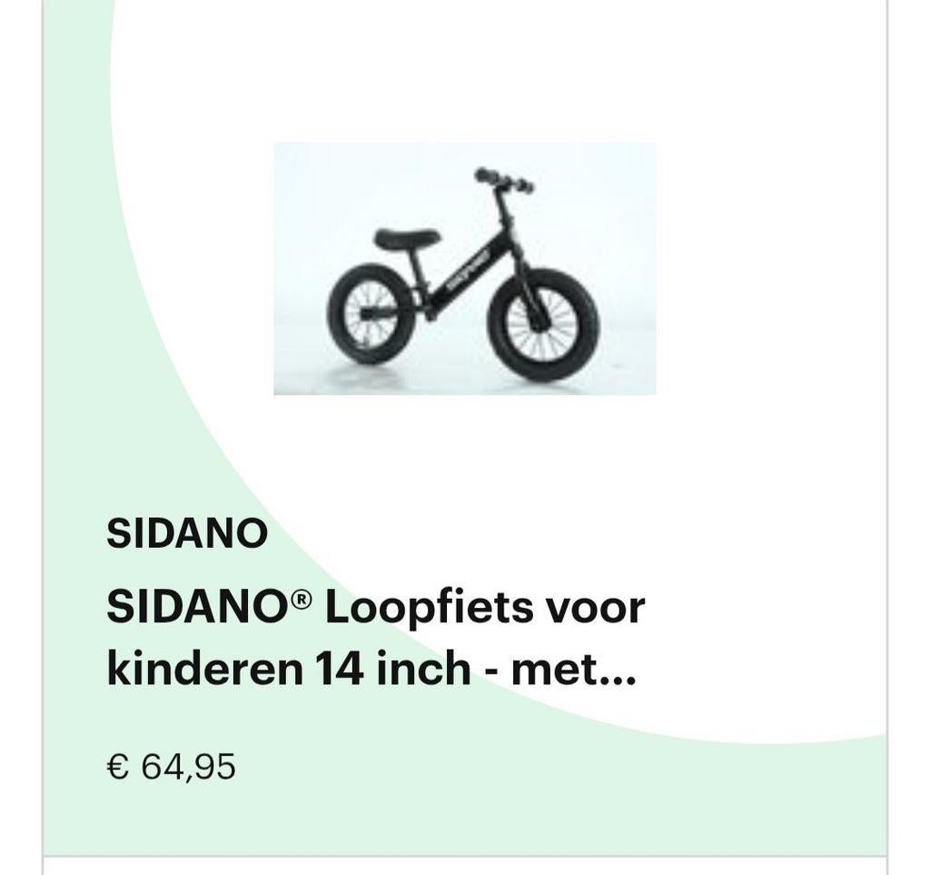 SIDANO Loopfiets 14 inch, Ophalen