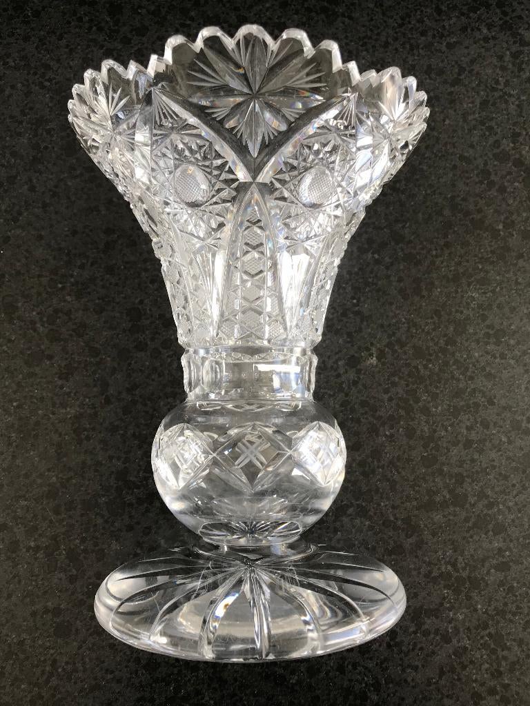 Antieke kristallen vaas Albi van Val-Saint-Albert (België), Ophalen of Verzenden