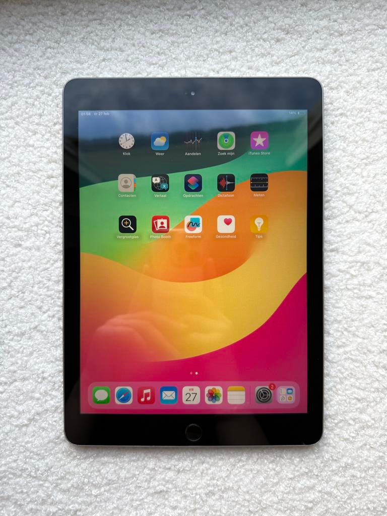 iPad 6e gen (2018) space grey, Computers en Software, Apple iPads, Zo goed als nieuw, Apple iPad, 10 inch, 32 GB, Grijs, Ophalen of Verzenden