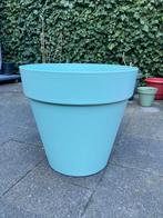 ELHO Kunststof plantenpot 44L mintgroen, Ophalen, Kunststof, 40 cm of meer, Rond