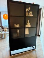 Stalen vitrinekast Giga Meubelen - 201cm hoog, Ophalen, Gebruikt, 100 tot 150 cm, 200 cm of meer