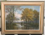 W.J. Alberts - Herfstlandschap, Antiek en Kunst, Kunst | Schilderijen | Klassiek, Ophalen of Verzenden