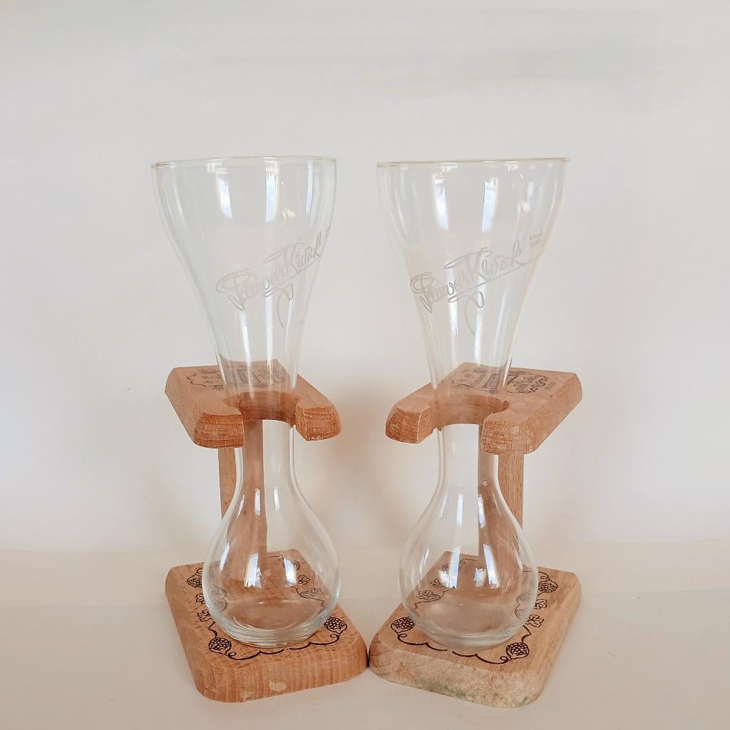 Bierglas (2x) Koetsiersglas Pauwel Kwak, Verzamelen, Ophalen of Verzenden, Zo goed als nieuw, Glas of Glazen, Overige merken