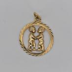 Gouden Hanger 14k (585) Sterrenbeeld Tweeling, Gebruikt, Overige voorstellingen, Ophalen of Verzenden, Goud