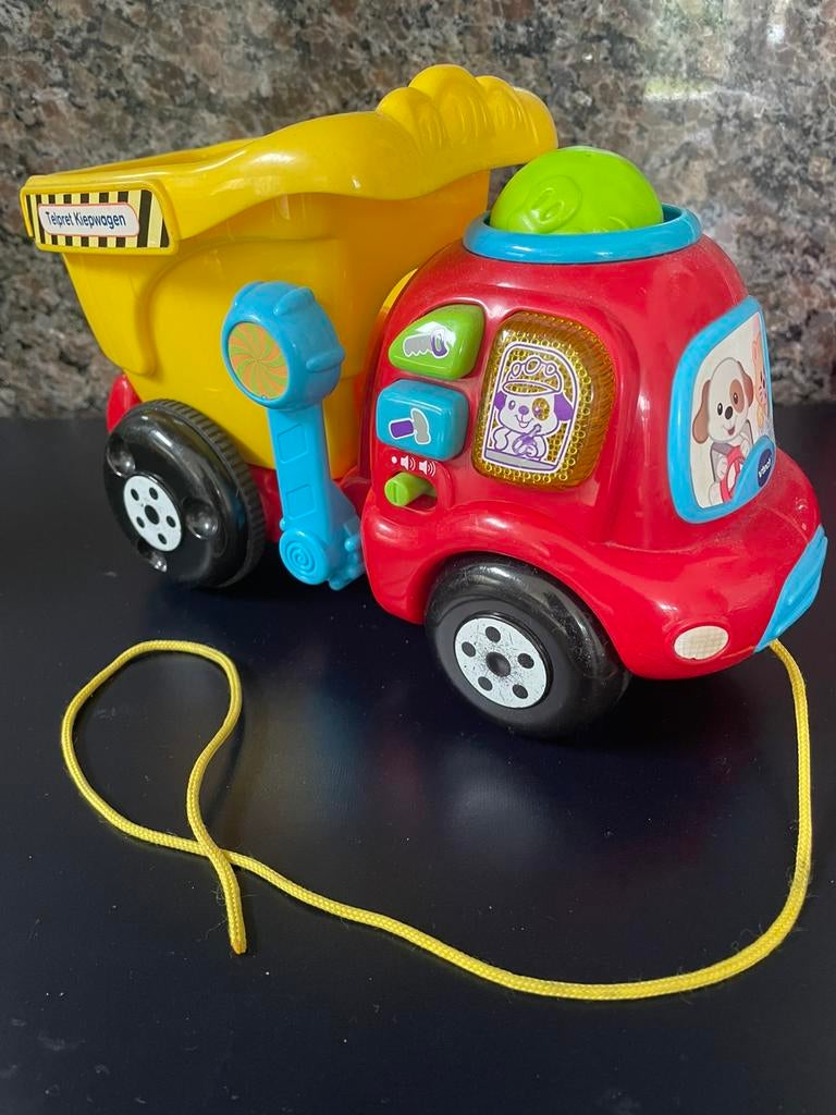 VTech telpret kiepwagen met geluid, Ophalen of Verzenden, Gebruikt, 6 maanden tot 2 jaar