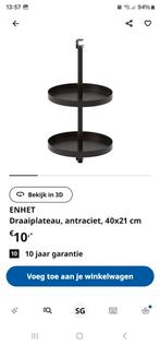 Zwarte Enhet keukenmeubels: 2 onderkasten, 2 bovenkasten, Huis en Inrichting, Ophalen, Gebruikt, Zwart, Overige typen