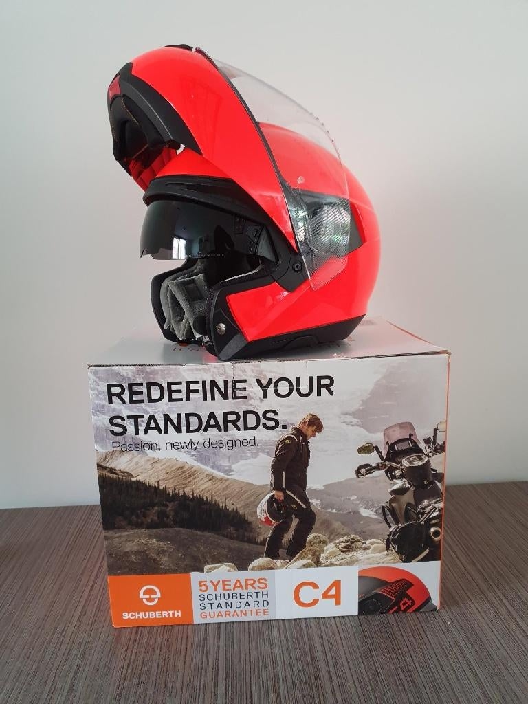 Schuberth C4 pro Fluo Orange maat XS, Overige merken, XS, Systeemhelm, Ophalen of Verzenden