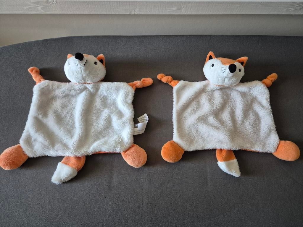 HEMA - Knuffeldoekjes Vos 2 stuks, Ophalen of Verzenden, Overige typen