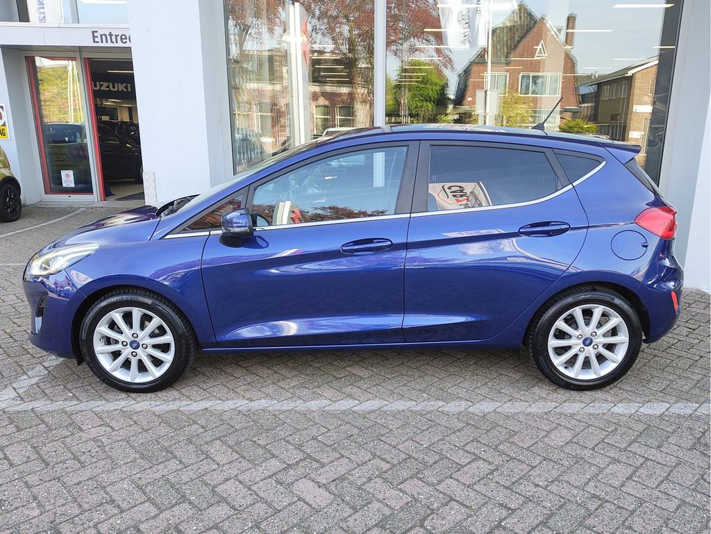 Ford Fiesta 1.0 ECOBOOST TITANIUM Cruise | Clima | Carplay/A, Voorwielaandrijving, Gebruikt, 580 kg, Met garantie (alle)