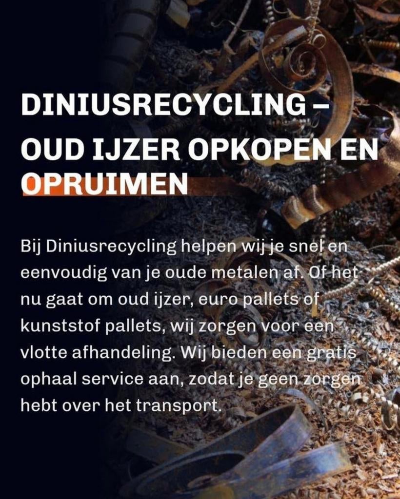 Oud ijzer en metalen ophalen en opkopen, Ophalen of Verzenden, Gebruikt, IJzer