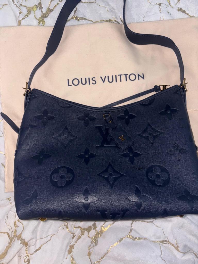 Louis Vuitton CarryAll PM, Ophalen of Verzenden, Zo goed als nieuw, Blauw, Schoudertasje
