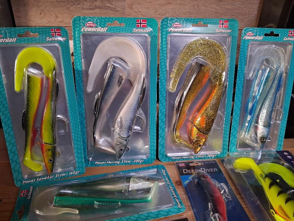 10 verp. Noorwegen kunstaas (Shads) Heilbot/Kabeljauw...