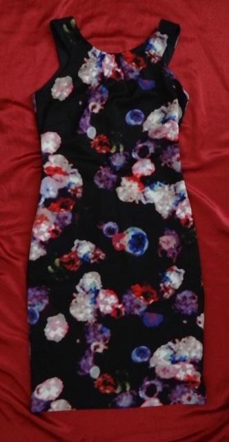 Leuke roze/paars/wit/zwarte STEPS jurk, Ophalen, Knielengte, Steps, Roze