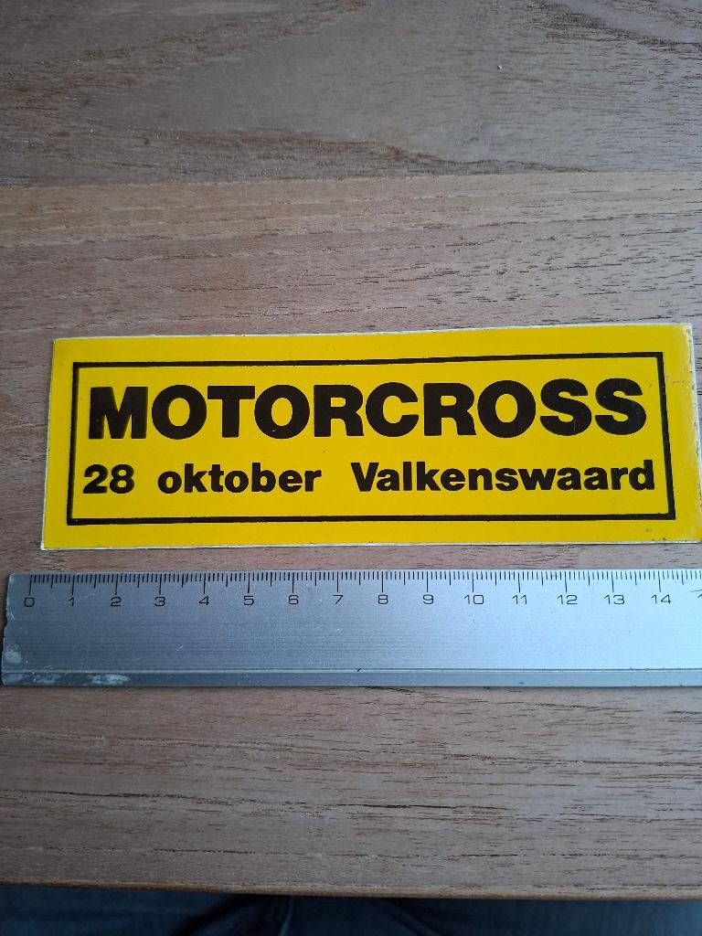 Sticker motorcross Valkenswaard., Verzamelen, Ophalen of Verzenden, Zo goed als nieuw, Auto of Motor