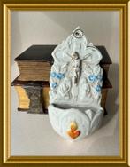 Antiek porseleinen wijwatervaatje: corpus, heilig hart, Antiek en Kunst, Antiek | Religie, Ophalen of Verzenden