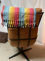 Draaifauteuil draai fauteuil buffalo buffel leer, Ophalen of Verzenden, Zo goed als nieuw, 50 tot 75 cm, Leer