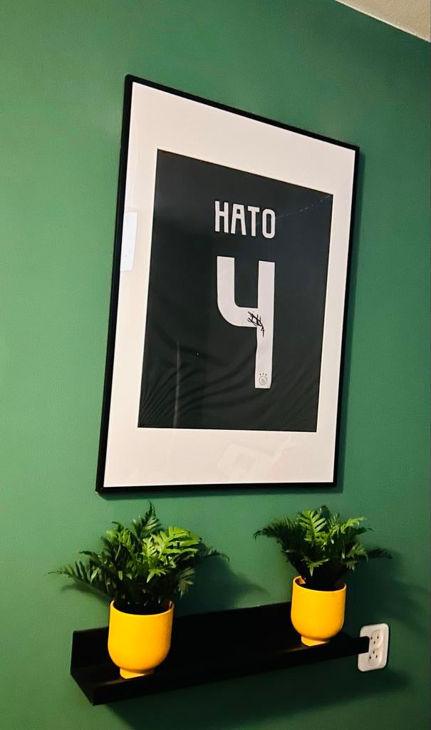 Gesigneerd Hato Ajax shirt met fotobewijs, Ophalen of Verzenden, Zo goed als nieuw, Ajax, Shirt