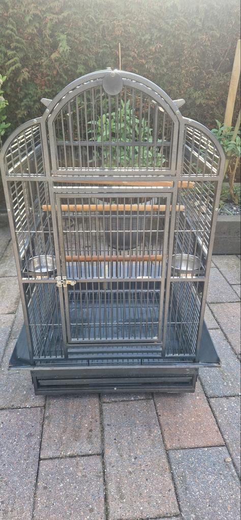 Papegaai/ vogel kooi, Dieren en Toebehoren, Vogels | Hokken en Kooien, Ophalen, Gebruikt, Metaal, Vogelkooi